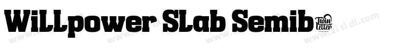 Willpower Slab Semib字体转换